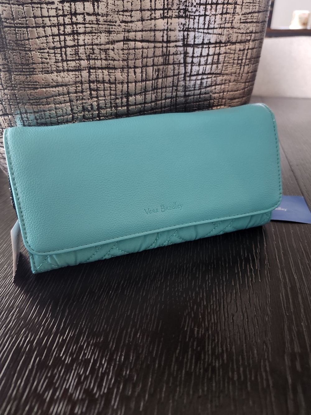Vera Bradley RFID Audrey Wallet/Clutch With Bag Charm NEW